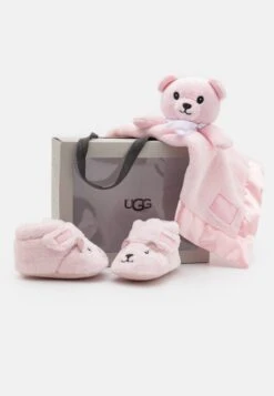 Ugg Bixbee And Lovey Bear Stuffie SetRegalo Per NascitaSeashell Pink Bambini Scarpe Per Gattonare UG116F00C-J11
