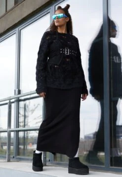 Ugg Classic Ultra Mini PlatformStivaletti Con PlateauBlack Donna Stivaletti UG111X06U-Q11